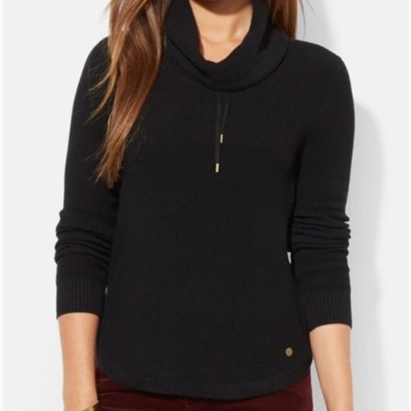 Lauren Ralph Lauren Sweaters - NWT Ralph Lauren Black Cowl Neck Sweater